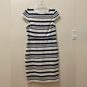 Jcrew suiting dress size 8 - Navy and white